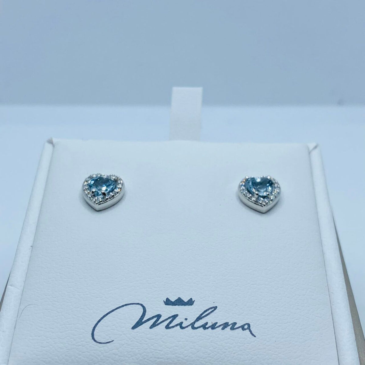 Orecchini Donna Miluna in Oro 18KT con Acquamarina Ct. 0,80