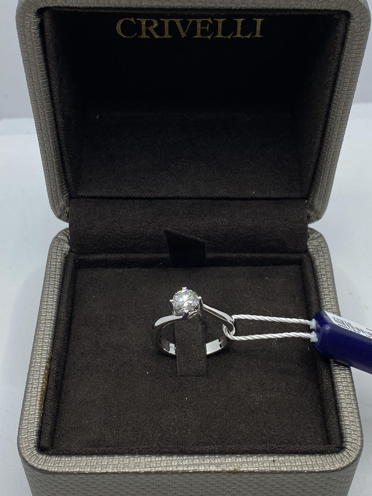 Anello Crivelli Solitario in Oro 18KT 18KT e Diamante Ct 0.76