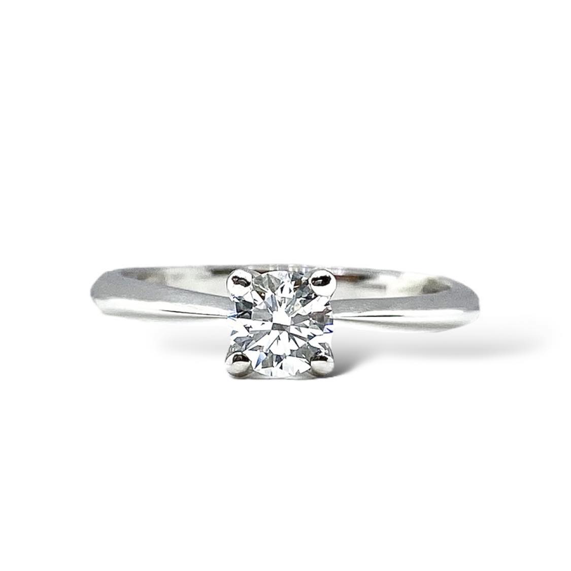 Anello Crivelli Solitario in Oro 18KT 18KT e Diamante Ct 0.46
