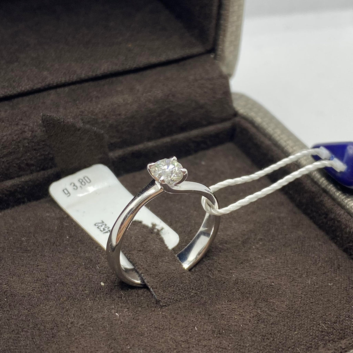 Anello Crivelli Solitario in Oro 18KT 18KT e Diamante Ct 0.40