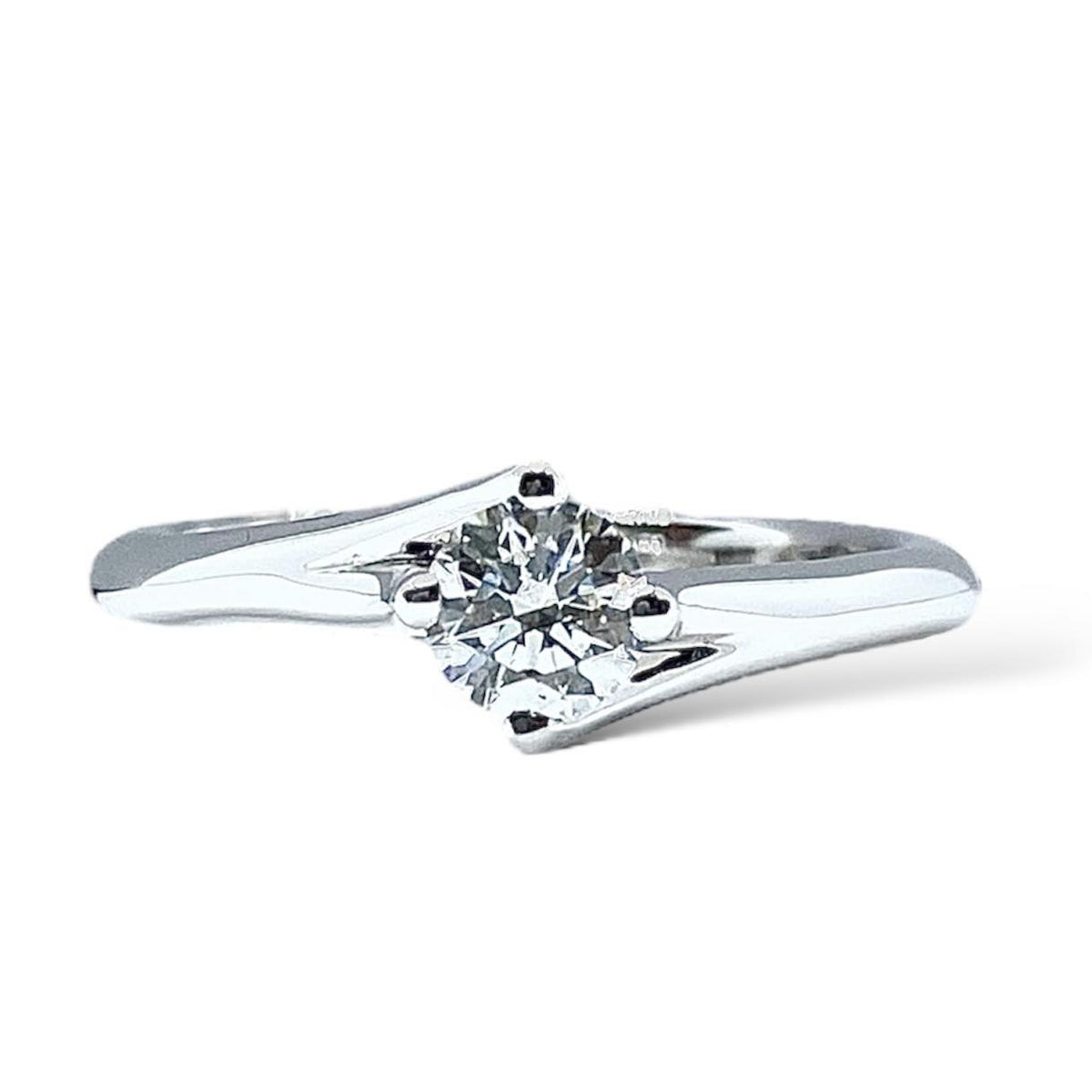 Anello Crivelli Solitario in Oro 18KT 18KT e Diamante Ct 0.41