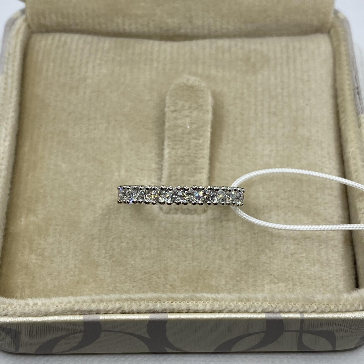 Anello Veretta a Dieci Donna Oro 18KT con Diamanti Ct. 0,50