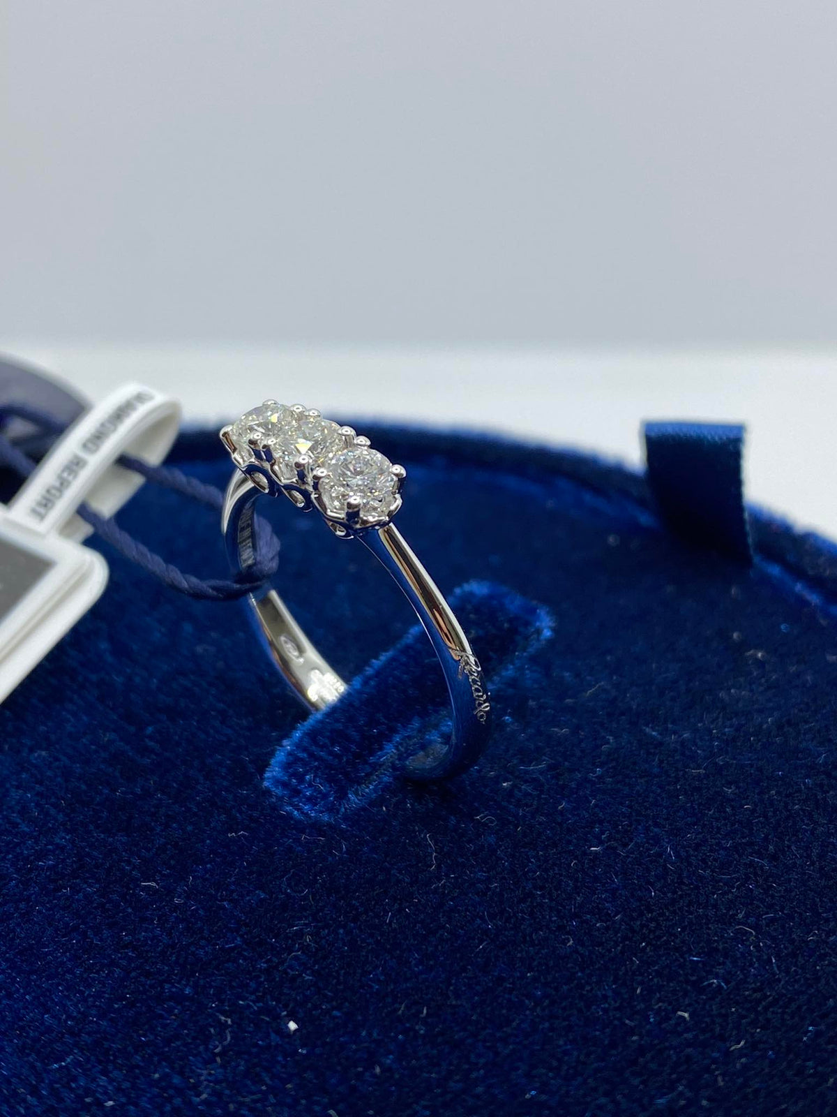 Anello Donna Trilogy Recarlo Anniversary con Diamanti Ct. 0.54