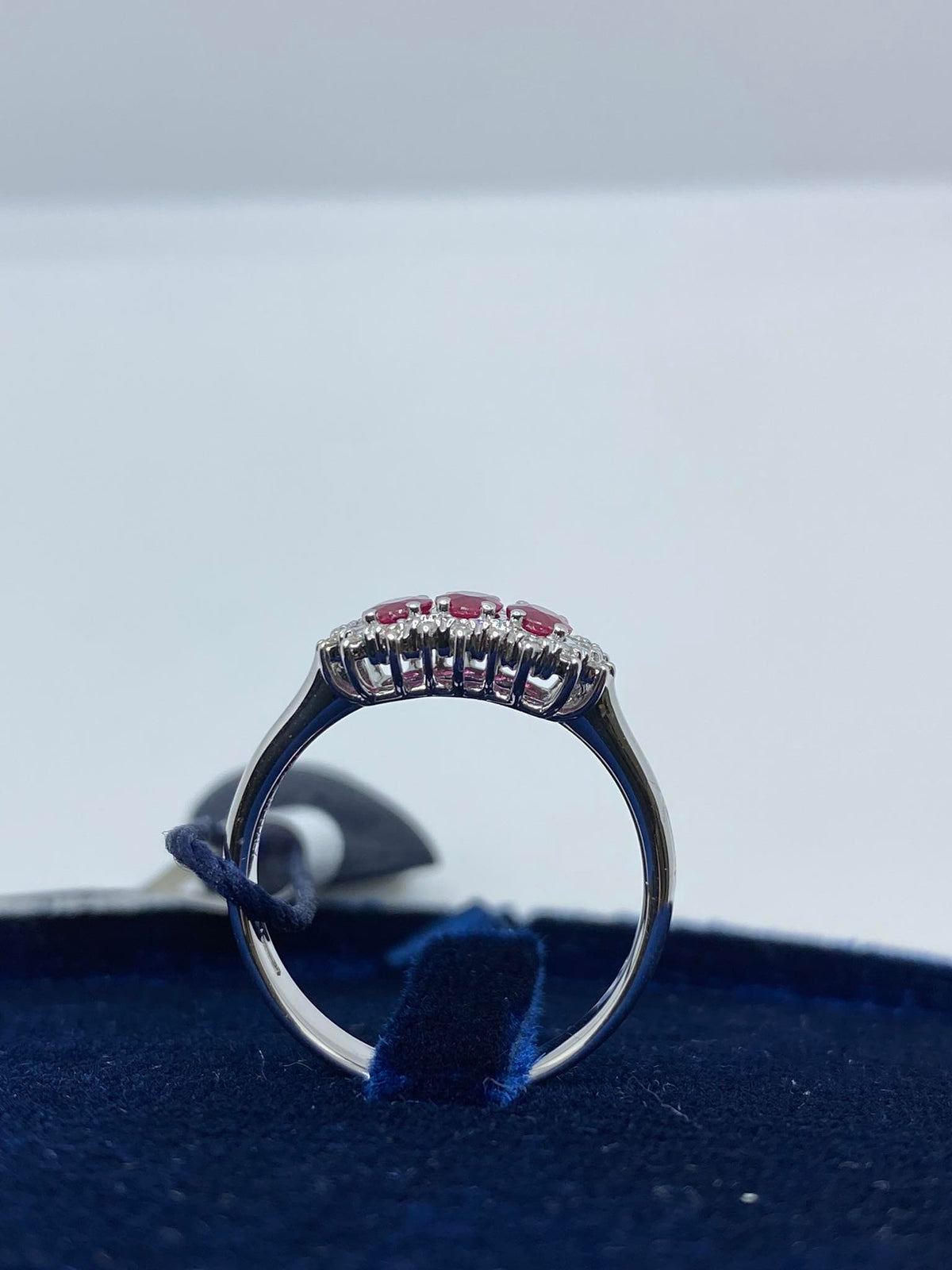 Anello Trilogy Recarlo Camelia con Diamanti e Rubini
