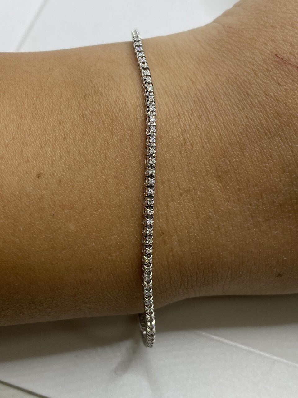 Bracciale Tennis Donna Oro 18KT con Diamanti Ct. 0,33