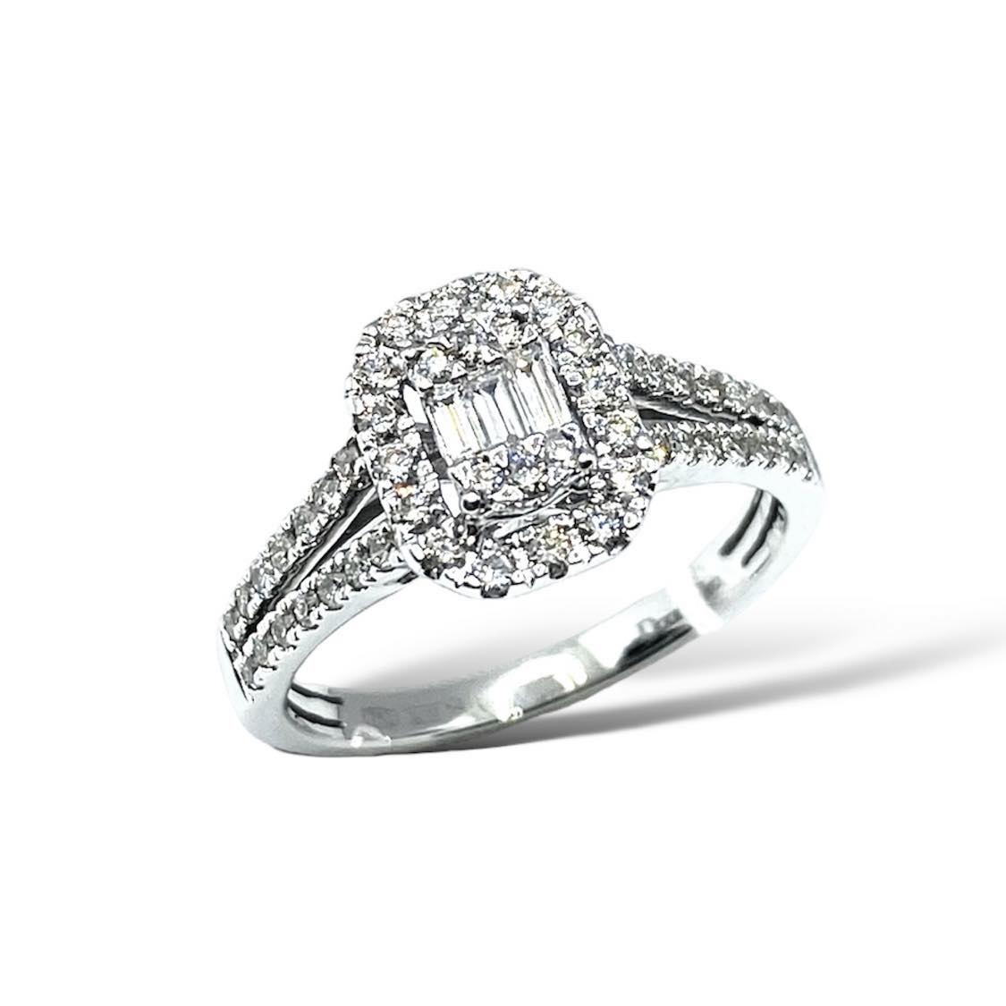 Anello Donna Oro 18KT con Diamanti Ct. 0,56