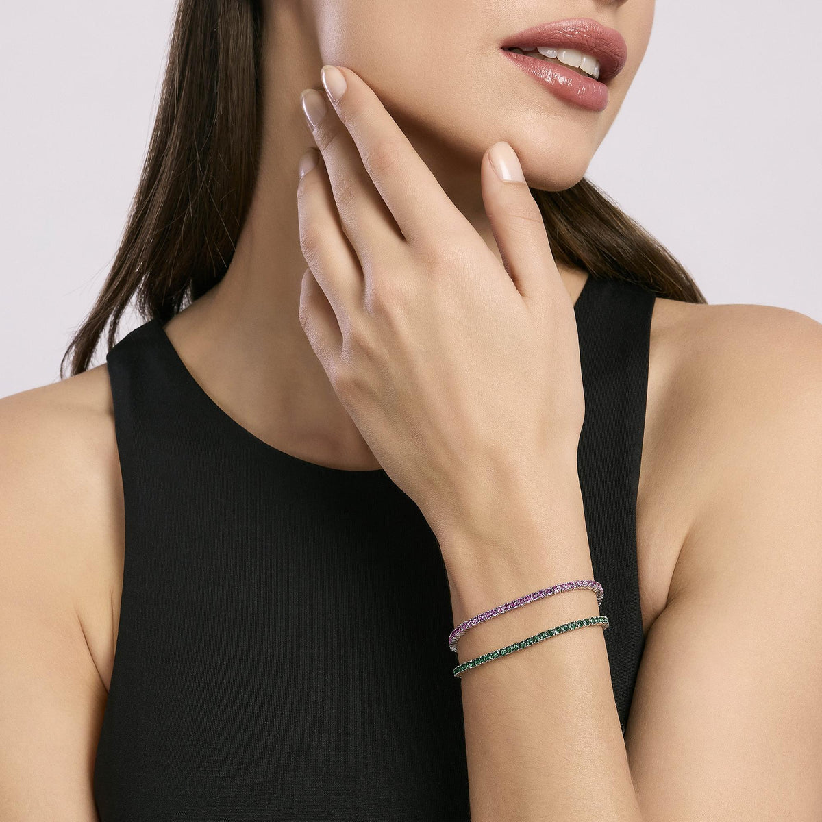 Bracciale Tennis Mabina in Argento - 533668-M