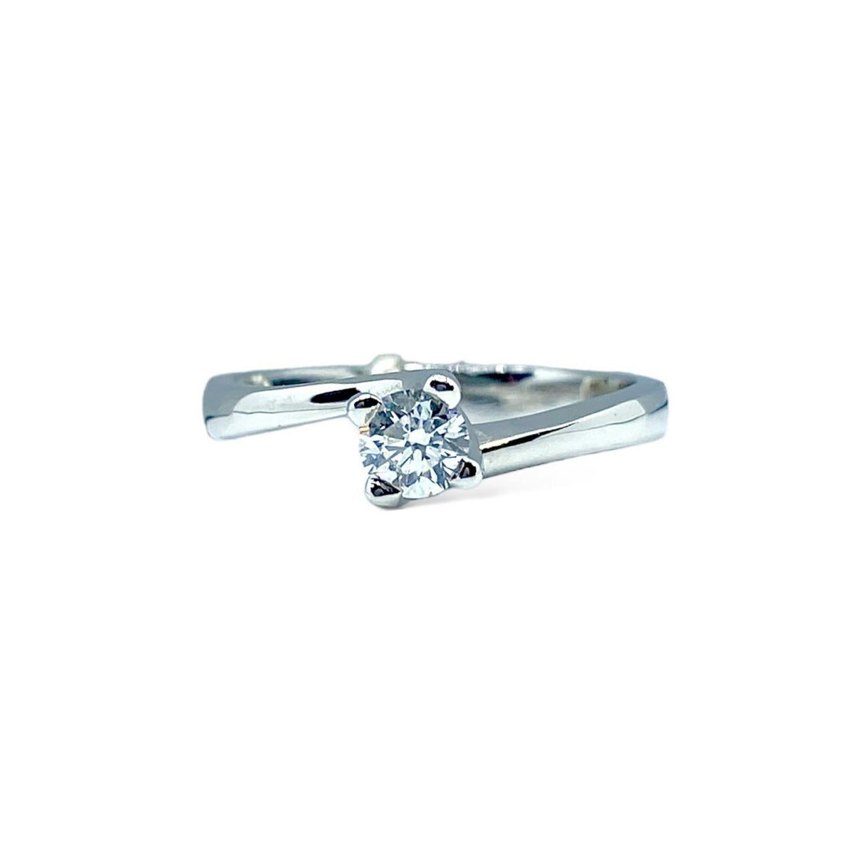 Anello Solitario Giorgio Visconti in Oro 18KT 18KT e Brilante Ct. 0,31