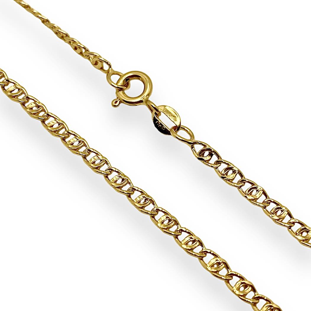 Catena Uomo in Oro 18KT 18KT maglia Occhio di Pernice - 50cm