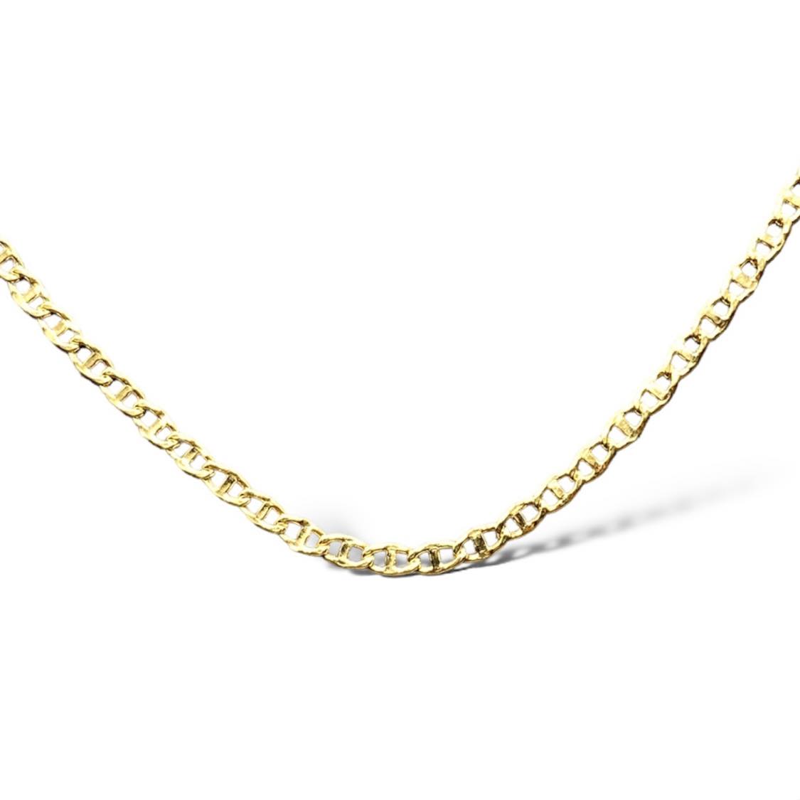 Catena Uomo in Oro 18KT 18KT maglia Traversino lunghezza 50cm