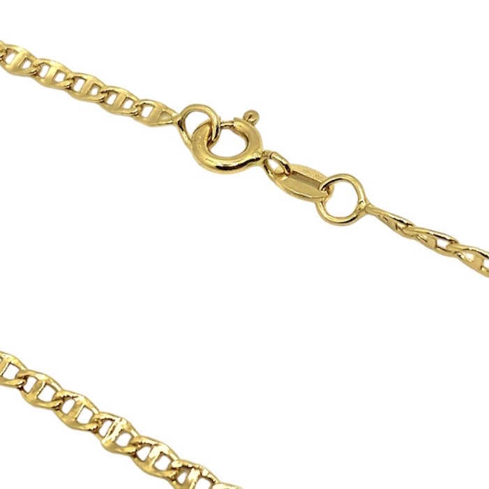 Catena Uomo in Oro 18KT 18KT maglia Traversino lunghezza 50cm