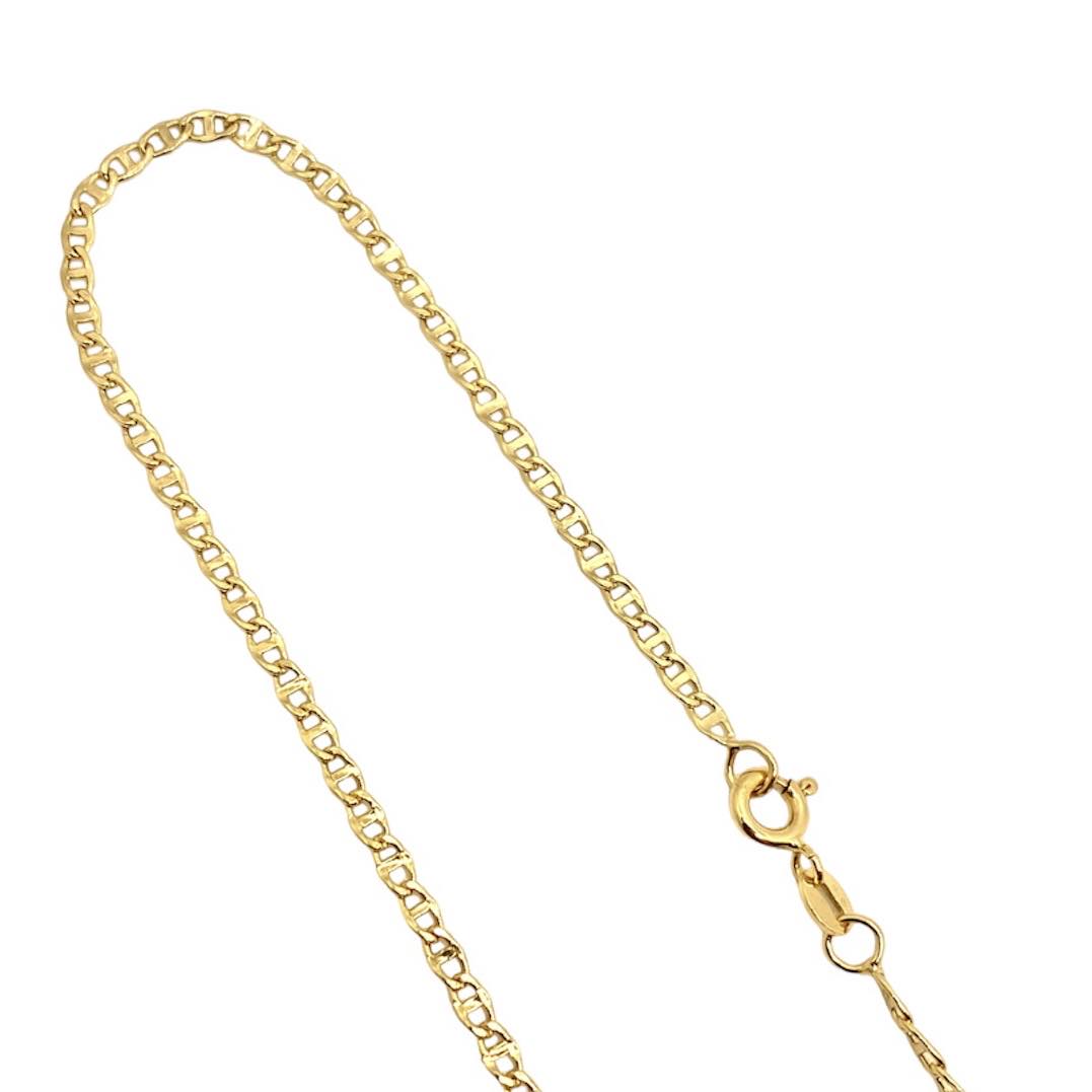 Catena Uomo in Oro 18KT 18KT maglia Traversino lunghezza 50cm