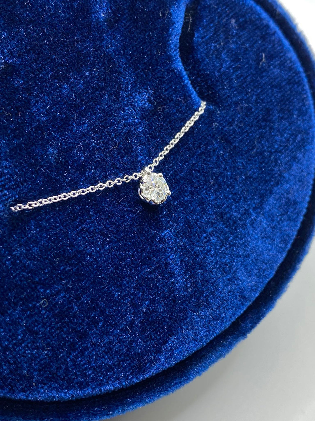 Collana Donna Punto Luce Anniversary in Oro 18KT e Diamante ct. 0,25