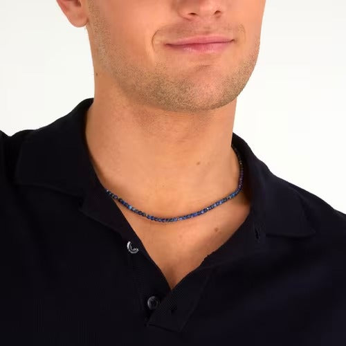 Collana Uomo Morellato Terra in Acciaio e Lapislazzuli