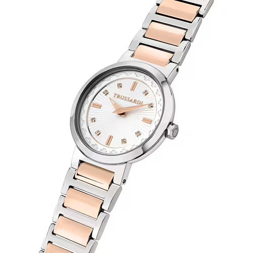 Orologio Donna Trussardi in Acciaio Bicolore Rosè T-Bridge