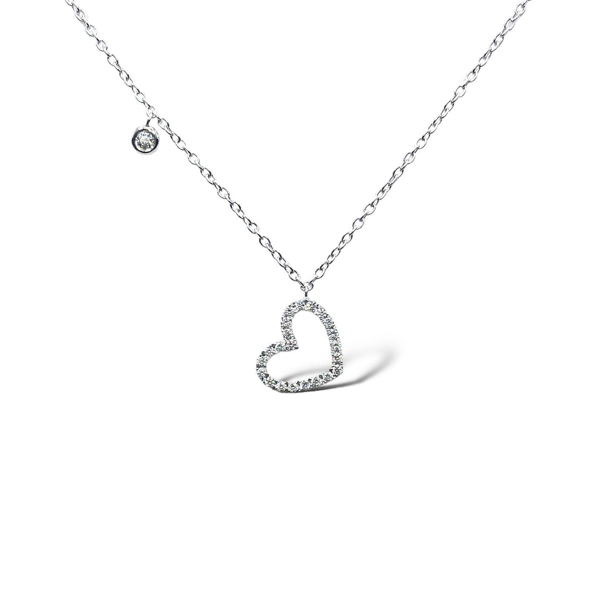 Collana donna Crivelli con Cuore con Diamanti