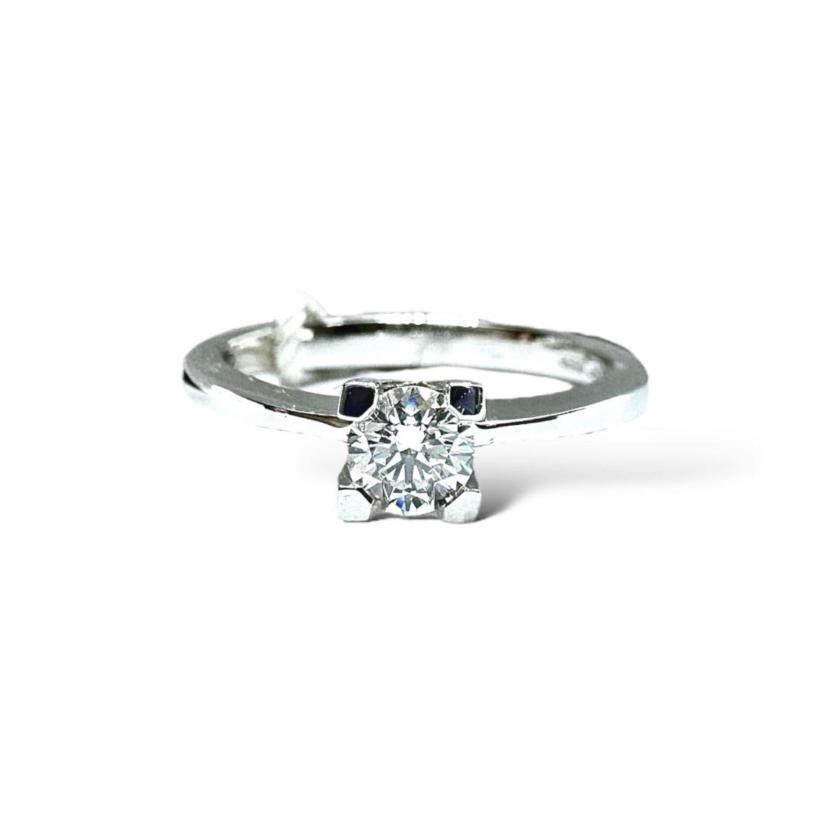 Anello Crivelli Solitario in Oro 18KT 18KT e Diamante Ct 0.30