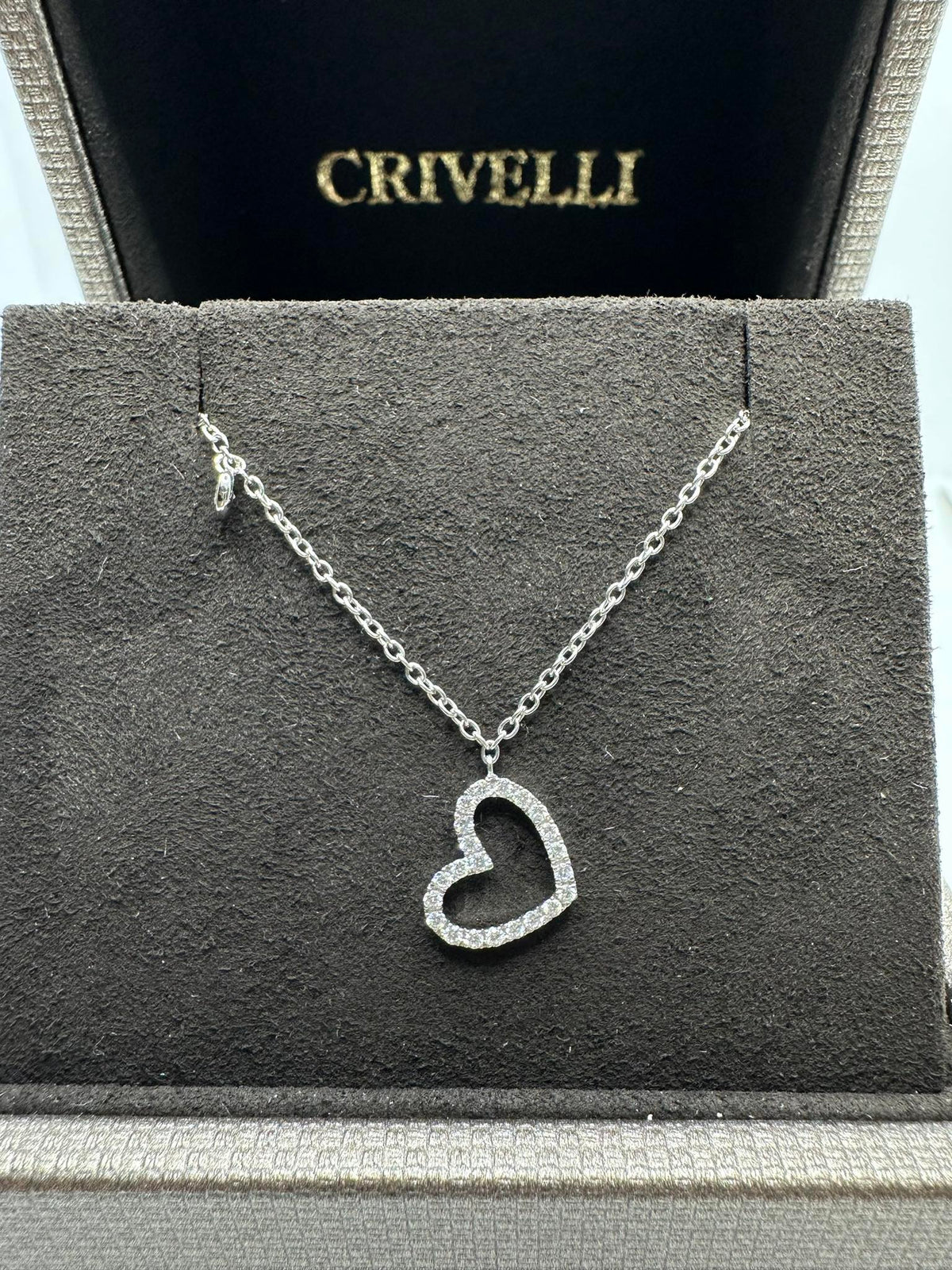 Collana donna Crivelli con Cuore con Diamanti