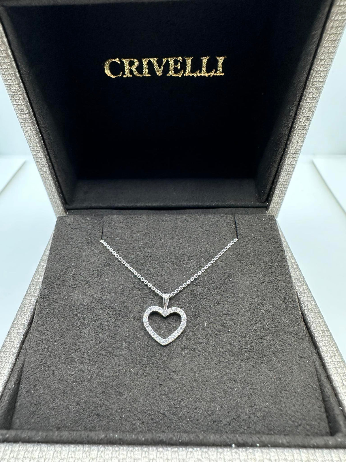 Collana donna Crivelli con Cuore con Diamanti