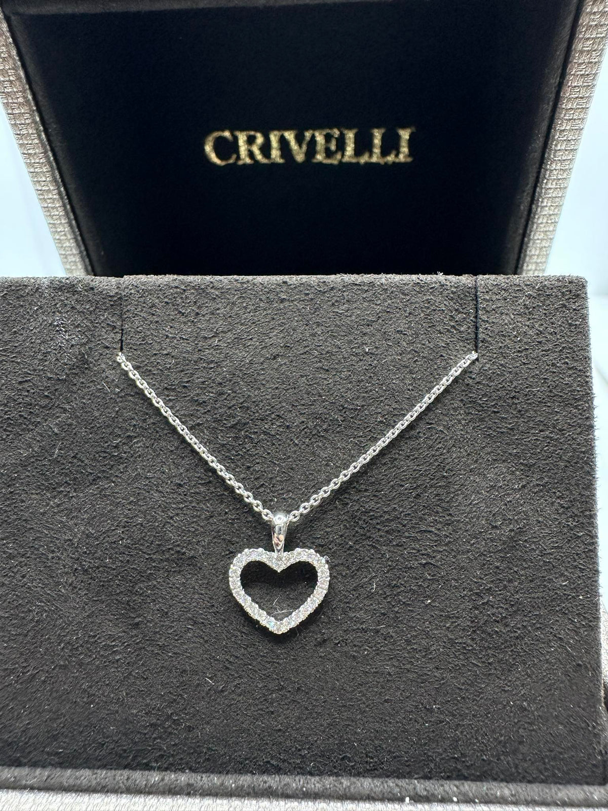 Collana donna Crivelli con Cuore con Diamanti