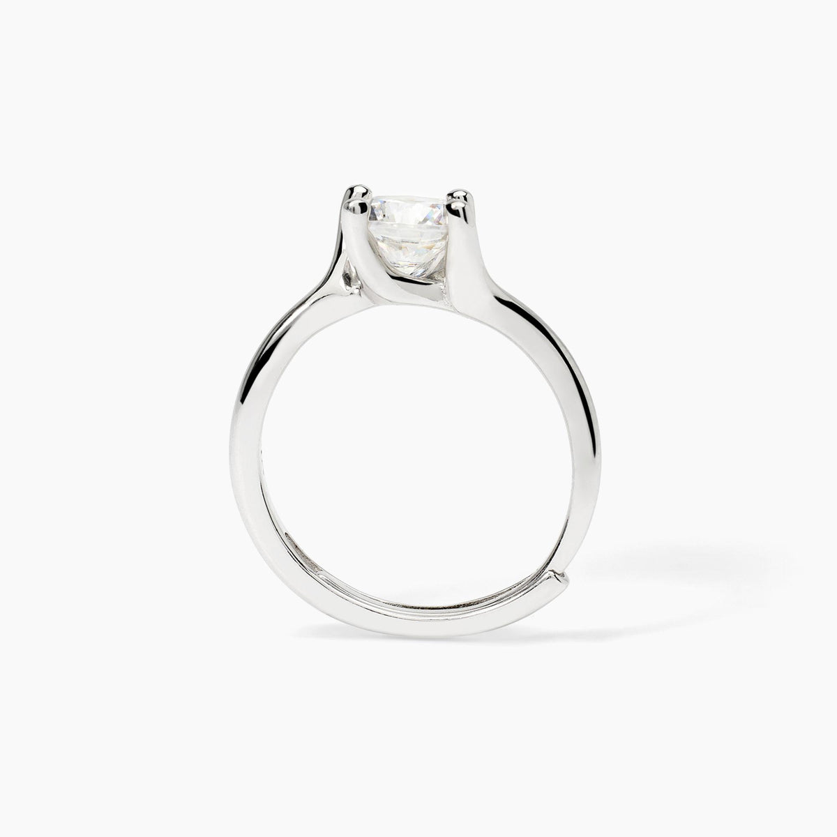Anello Solitario Mabina in Argento e Zircone