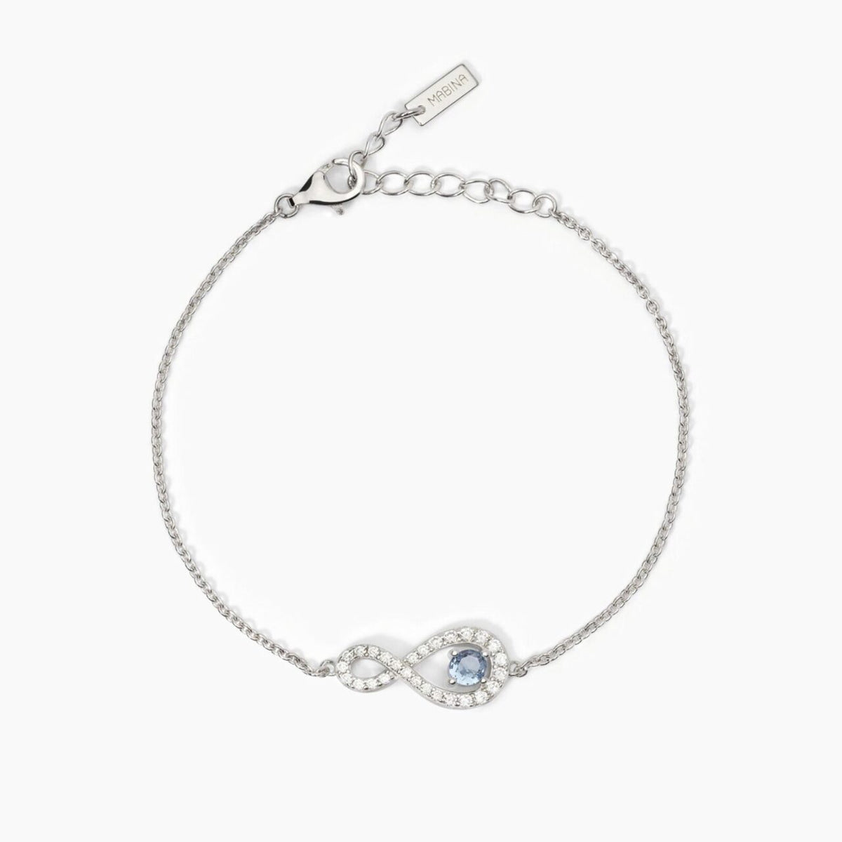 Bracciale Donna Mabina con Infinito in Argento con Zirconi