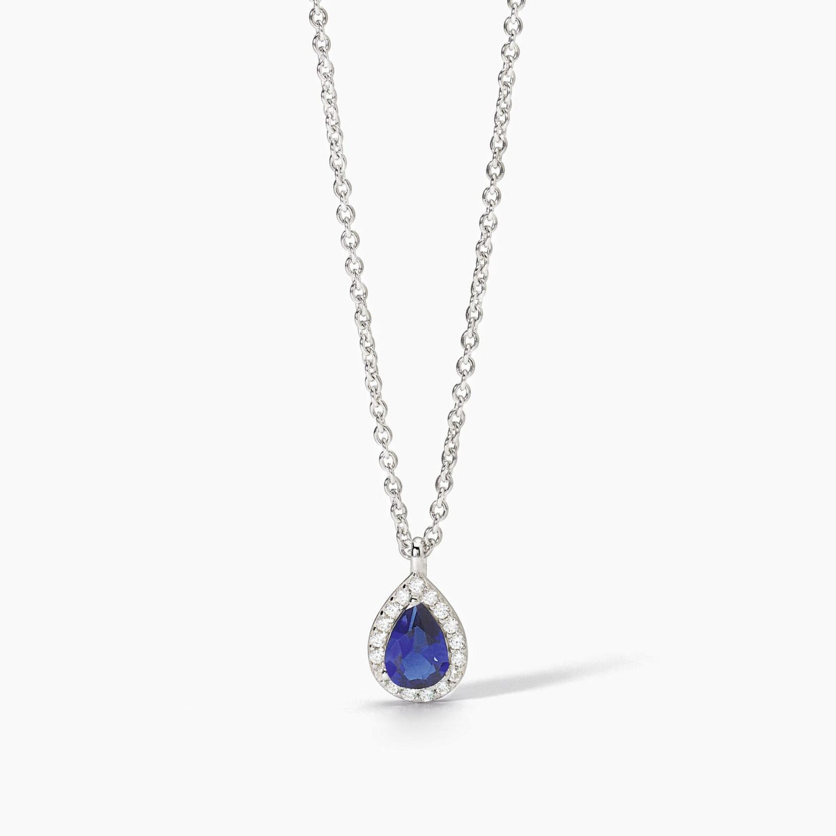 Collana Donna Mabina a Goccia in Argento con Zirconi