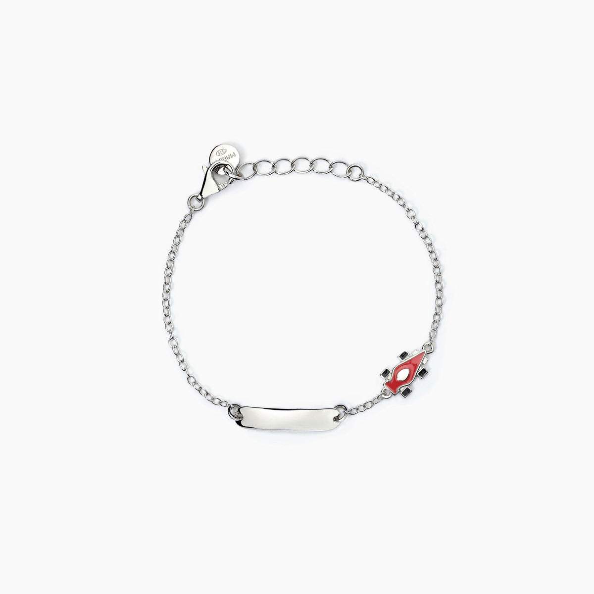 Bracciale Bambino Mabina in Argento con Targhetta