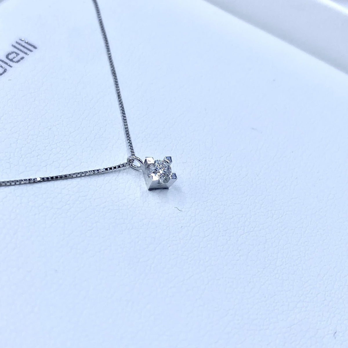 Collana Punto Luce PG Gioielli con Diamante Ct. 0.09