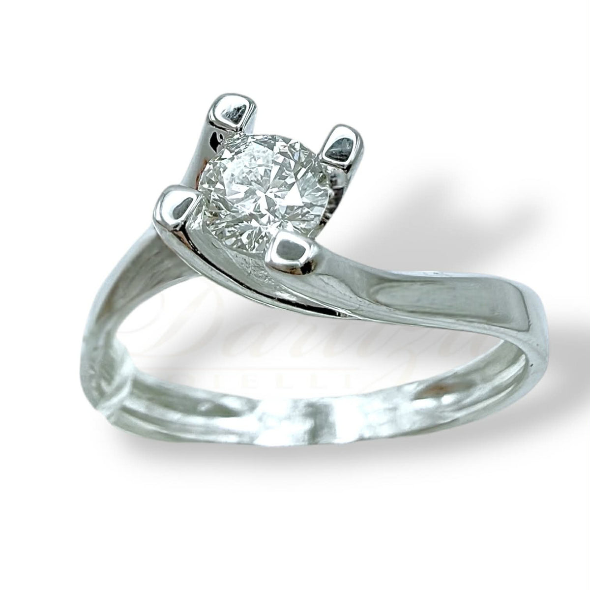 Anello Solitario PG Gioielli in Oro 18KT 18KT e Diamante Ct. 0,24