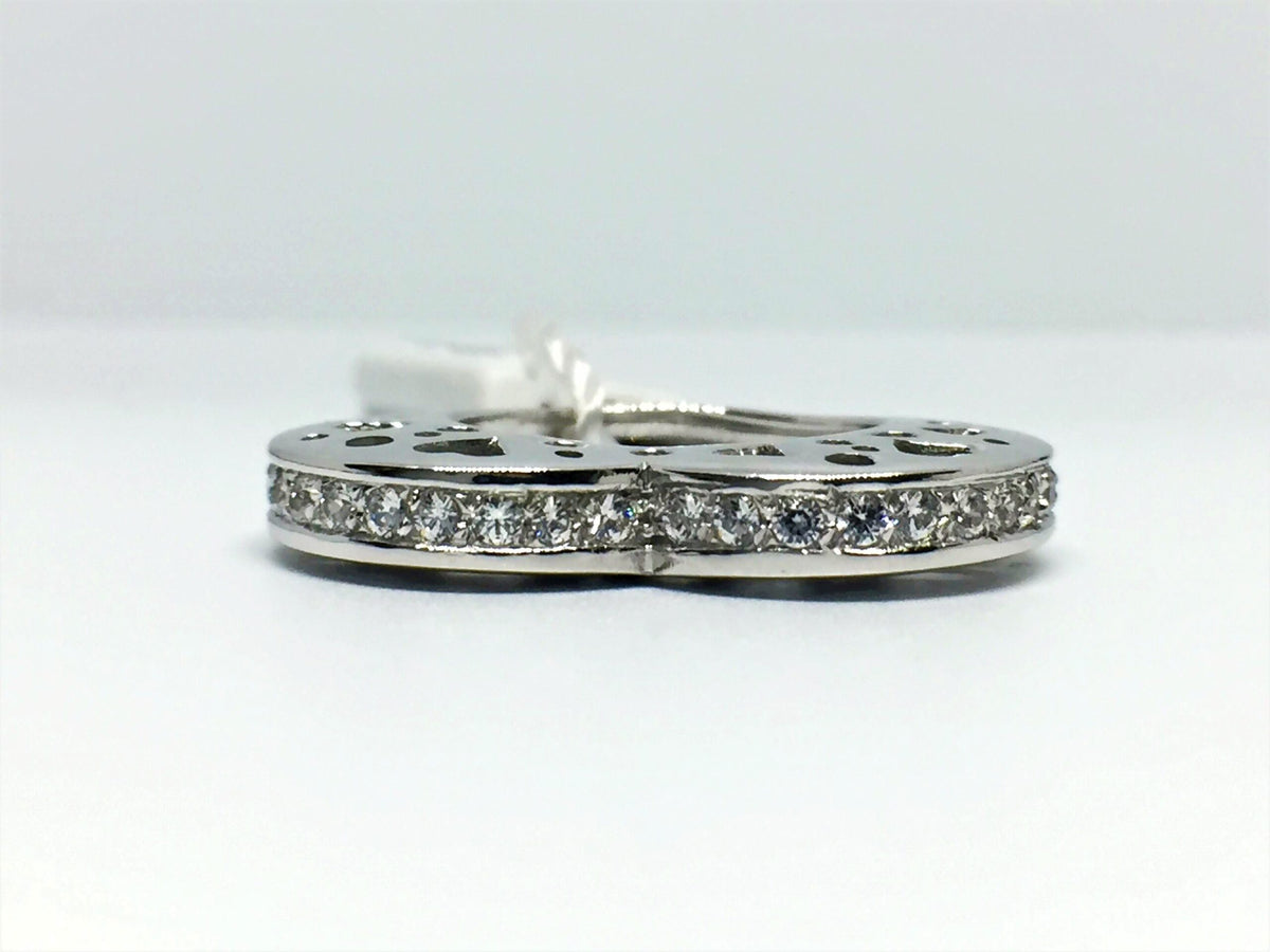 Anello in Oro 18KT 18KT con zirconi a forma di cuore