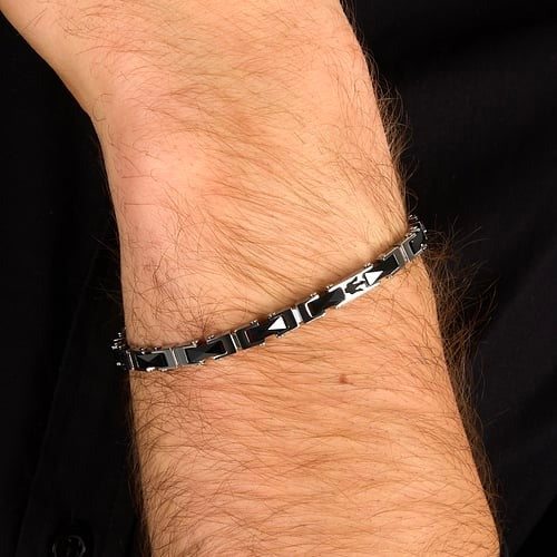 Bracciale Uomo Maserati Ceramic Nero