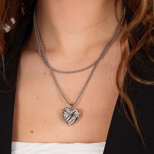 Collana con Cuore Morellato Battito in Acciaio
