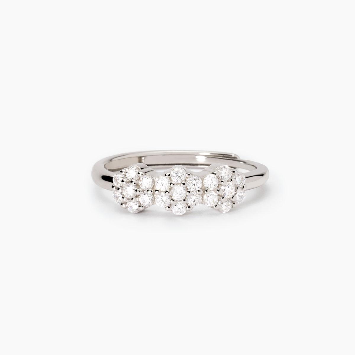 Anello Trilogy Donna Mabina in Argento e Zirconi