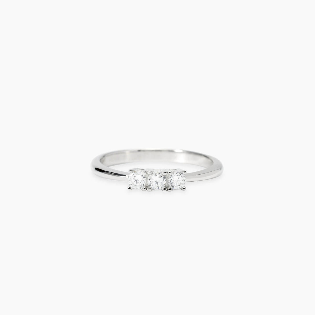 Anello Trilogy Mabina My Diamond in Argento e Diamanti Lab-grown ct. 0,27