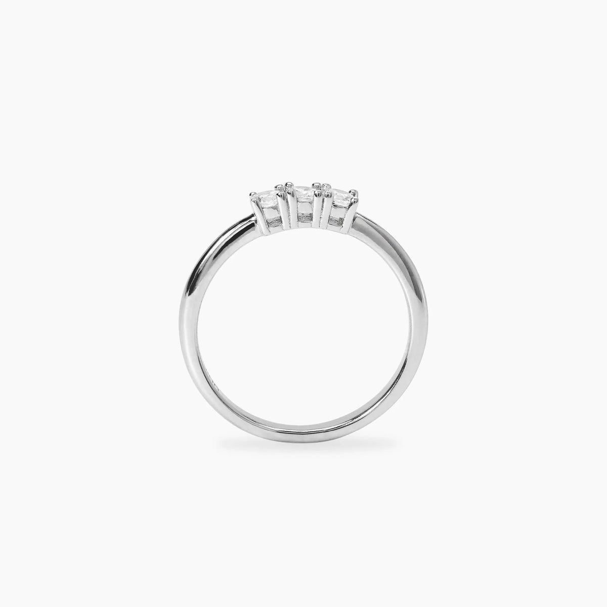 Anello Trilogy Mabina My Diamond in Argento e Diamanti Lab-grown ct. 0,27