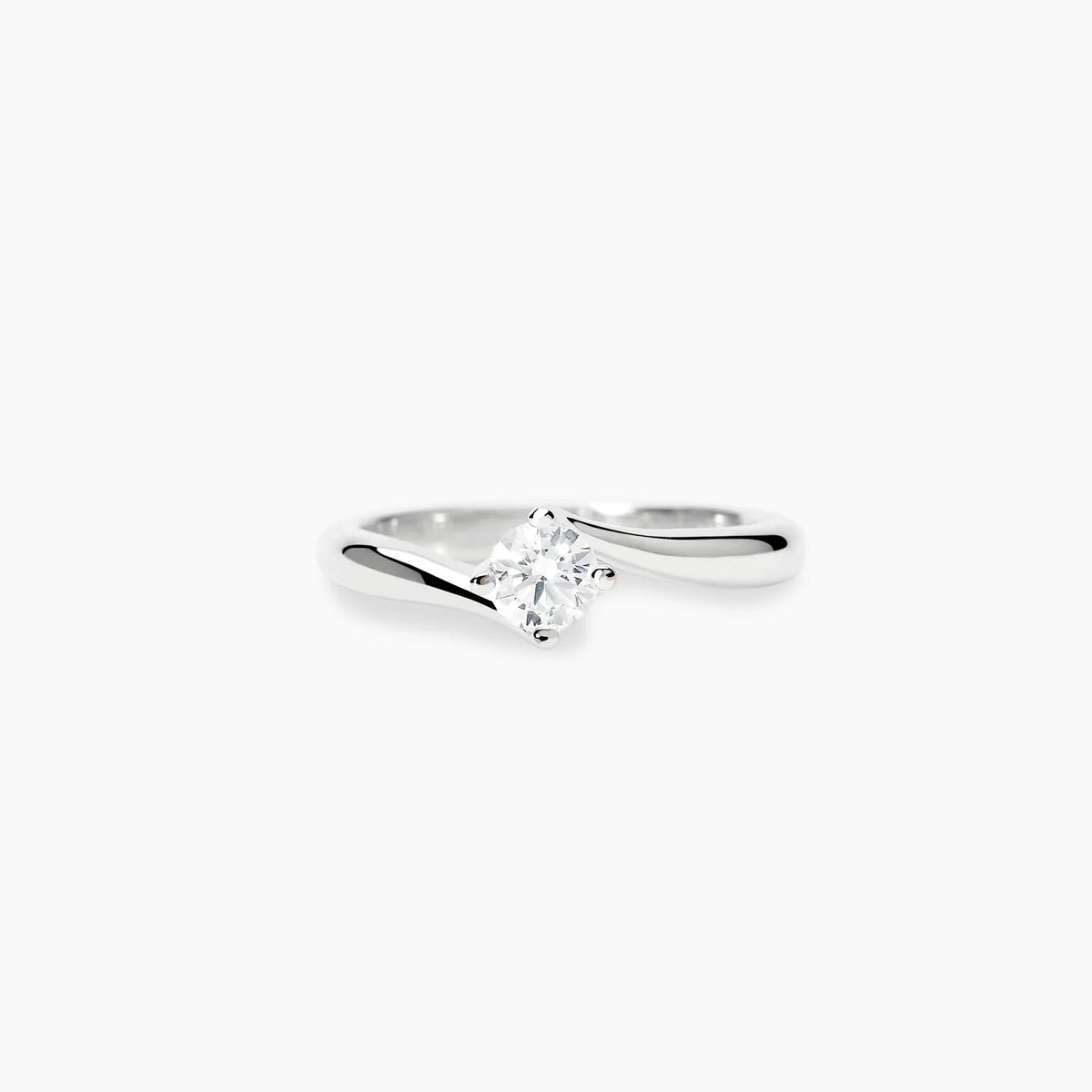 Anello Solitario Mabina My Diamond in Argento e Diamante Lab-grown Ct.0.33