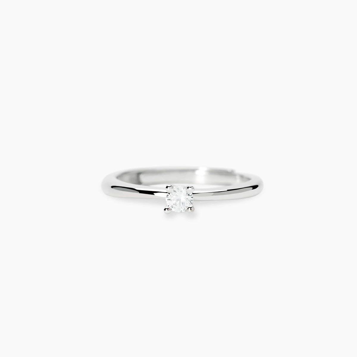 Anello Solitario Mabina My Diamond in Argento e Diamante Lab-grown Ct.0.14