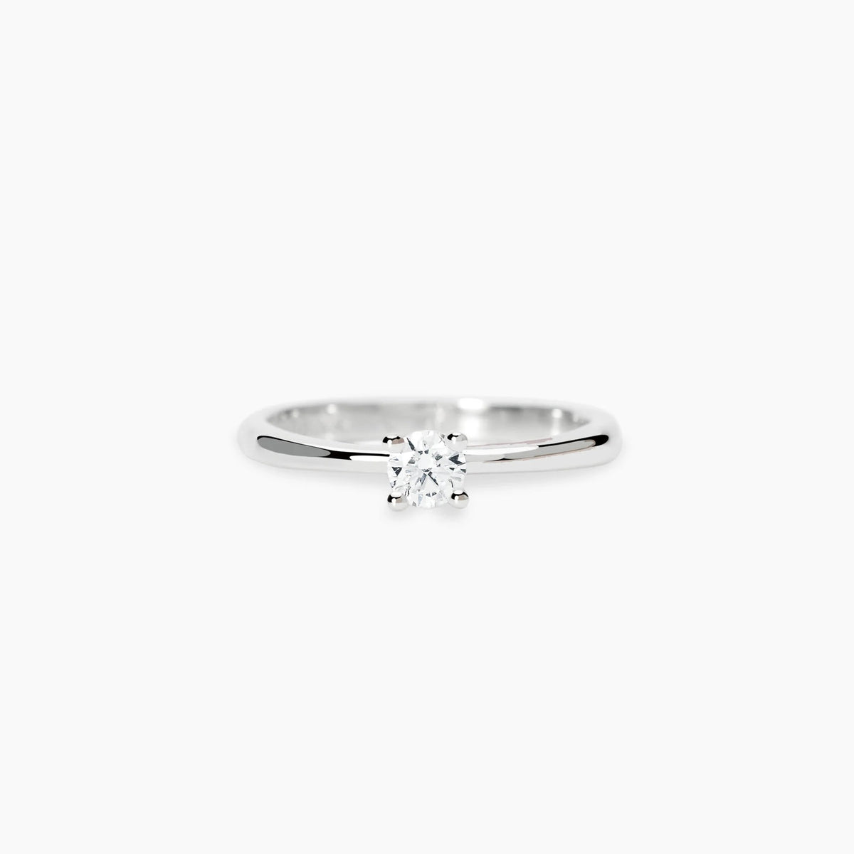 Anello Solitario Mabina My Diamond in Argento e Diamante Lab-grown Ct.0.25