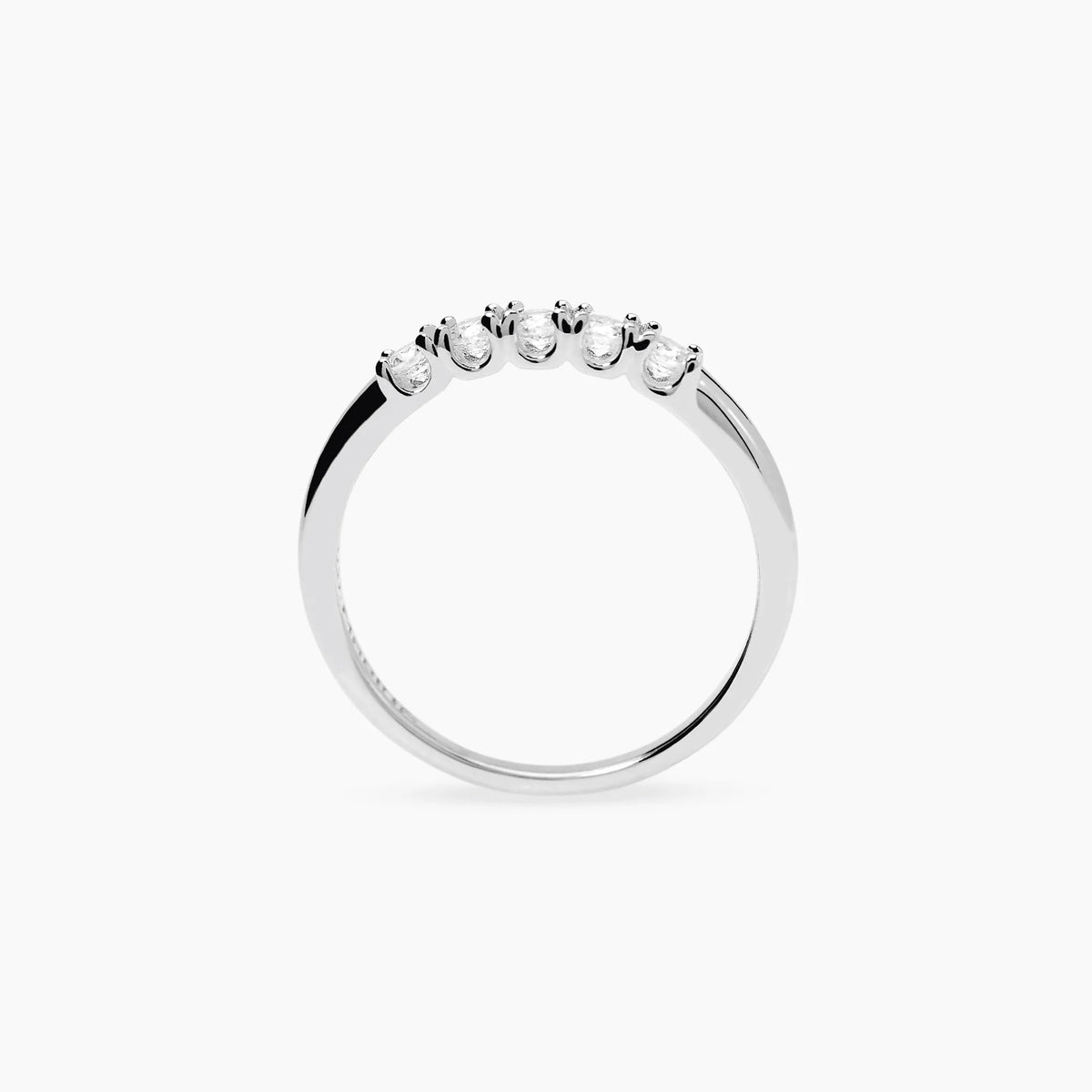 Anello Veretta a 5 Mabina My Diamond in Argento e Diamanti Lab-grown ct. 0,25