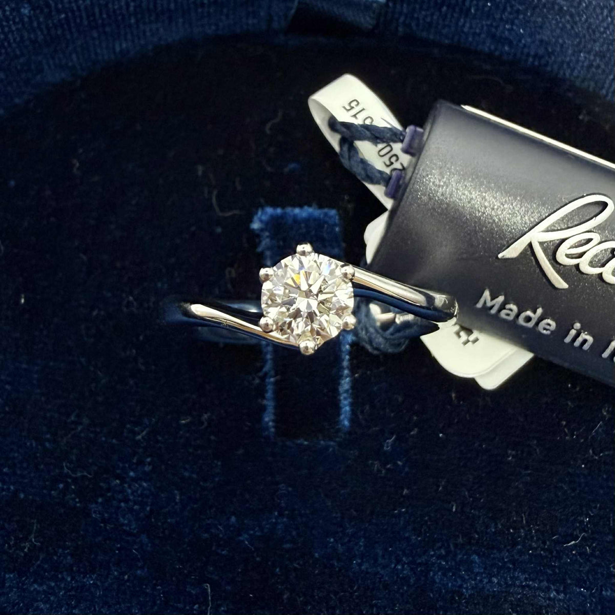 Anello Recarlo Solitario Anniversary Six con Diamanti Ct. 0.51