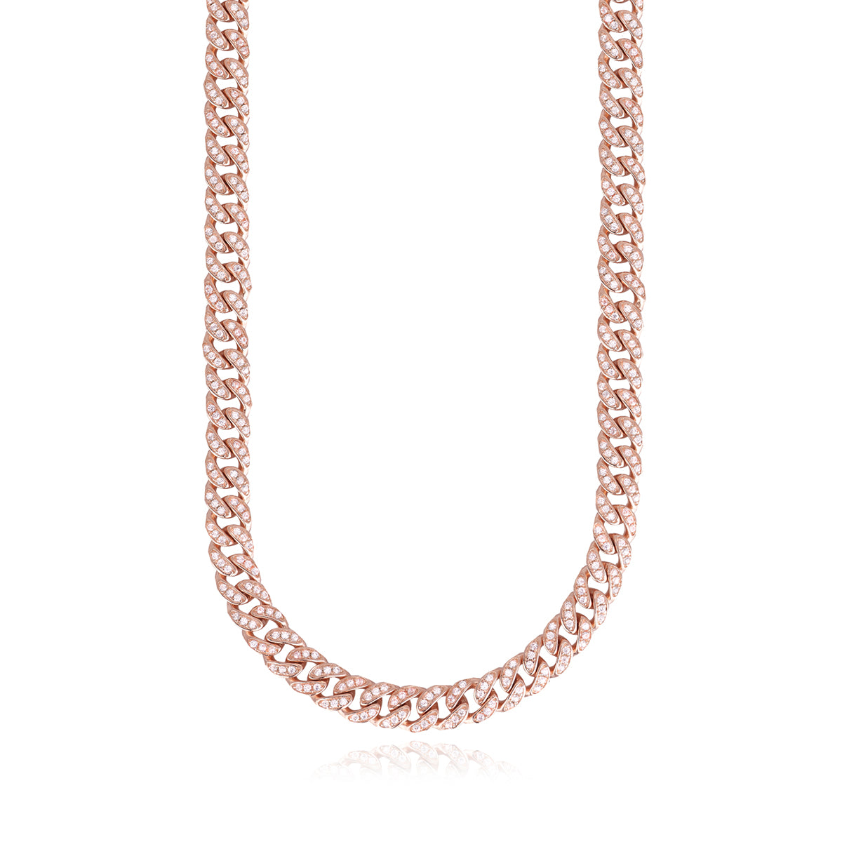 Collana Groumette Donna Mabina in Argento Rosè e Zirconi 553322