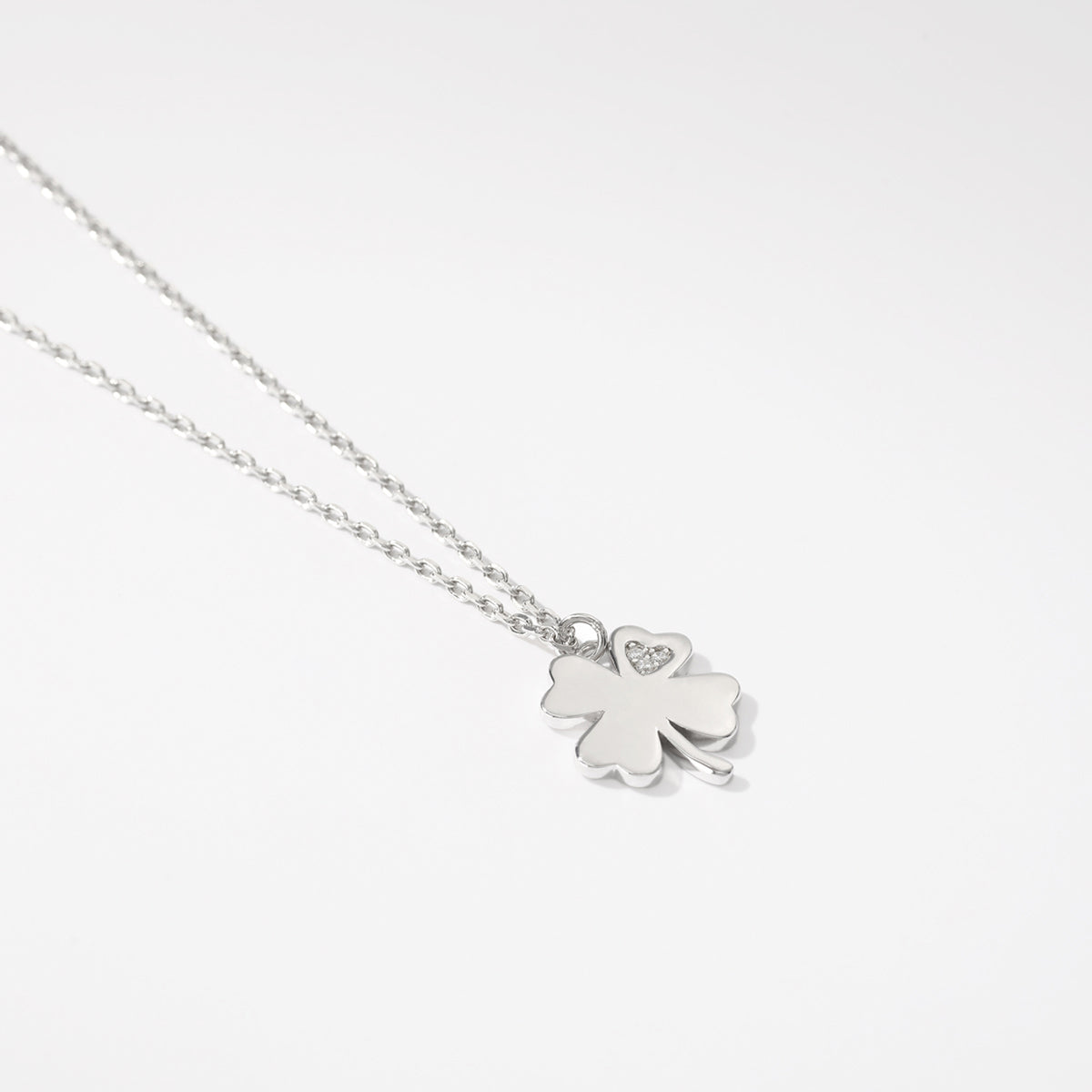 Collana Donna Mabina Argento con Quadrifoglio 553372