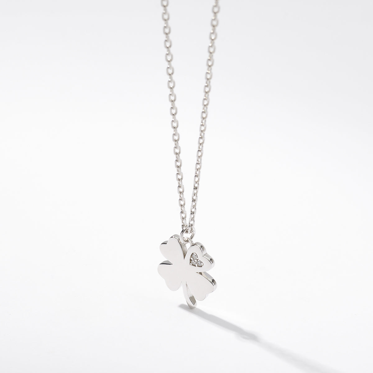 Collana Donna Mabina Argento con Quadrifoglio 553372
