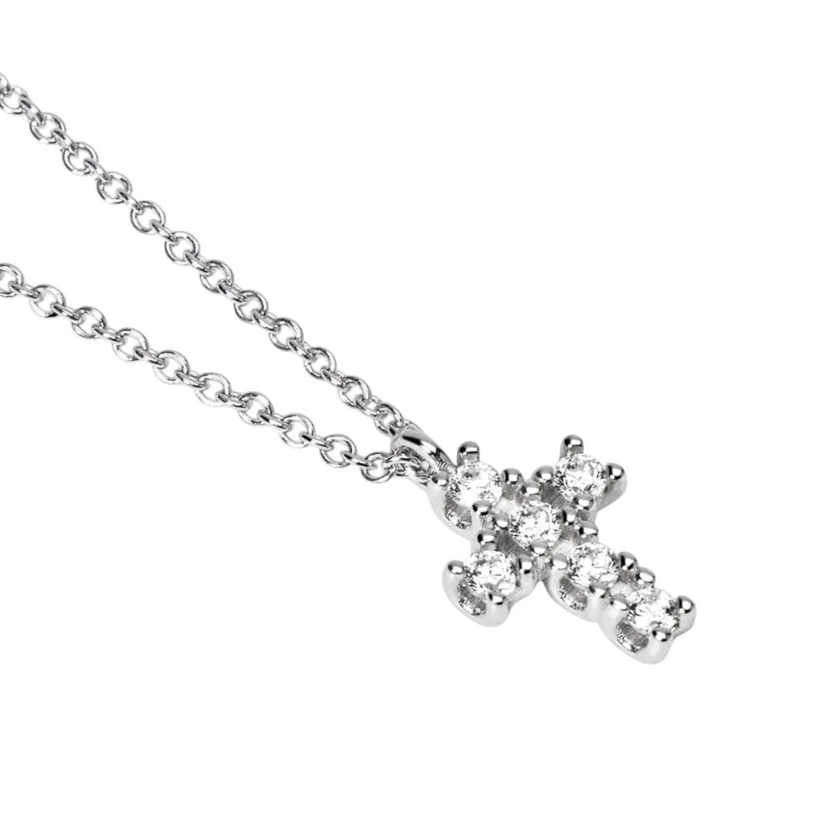 Collana Donna Mabina My Diamond in Argento con Croce