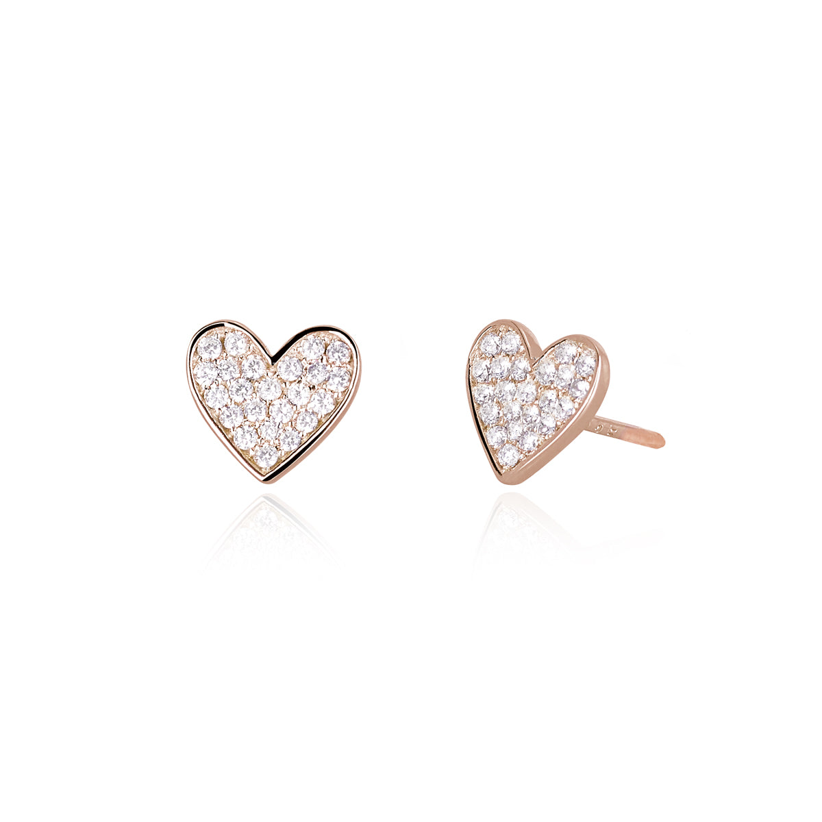Orecchini in Argento 925/°°° Rosato e Zirconi 563255