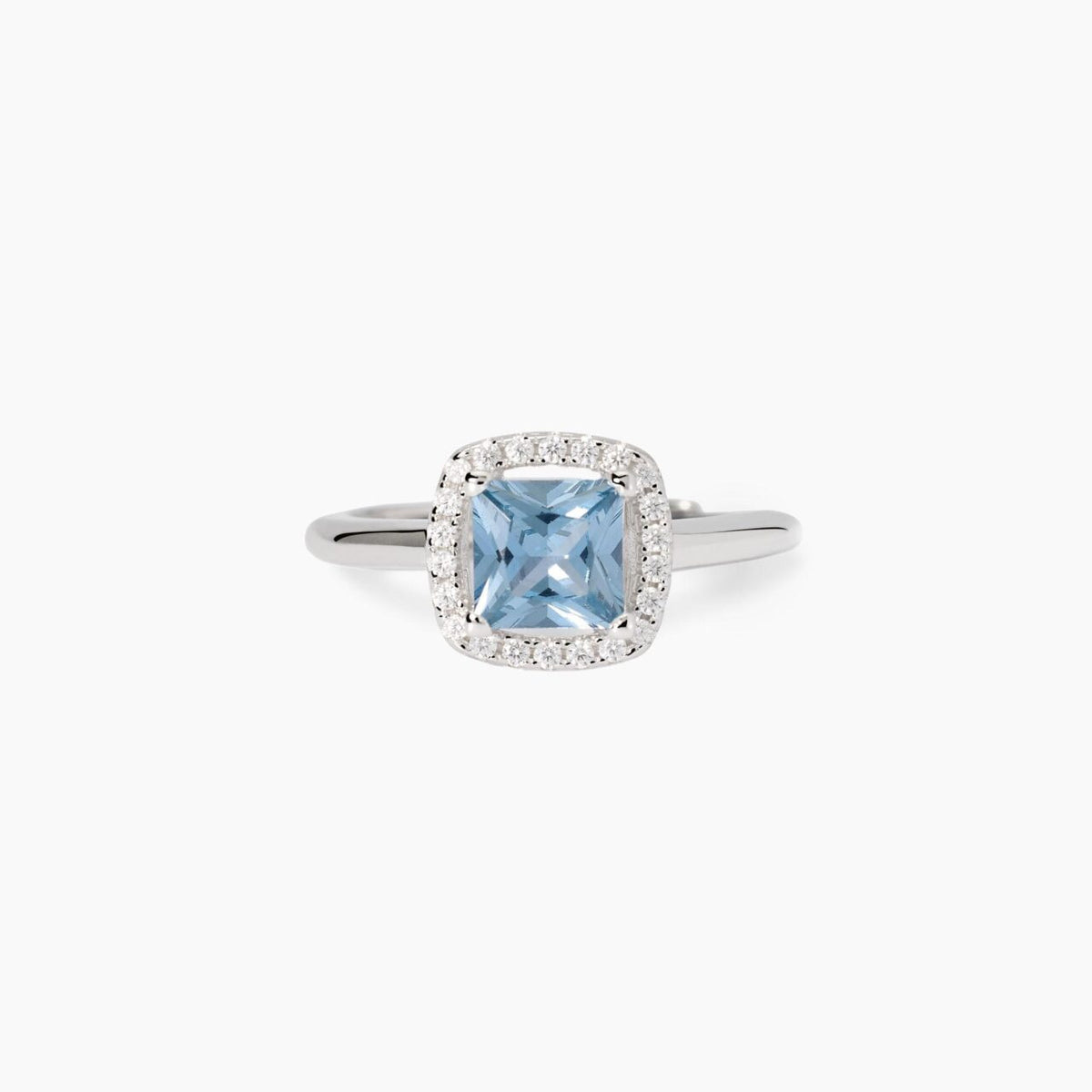 Anello Donna Mabina in Agento con Zirconi