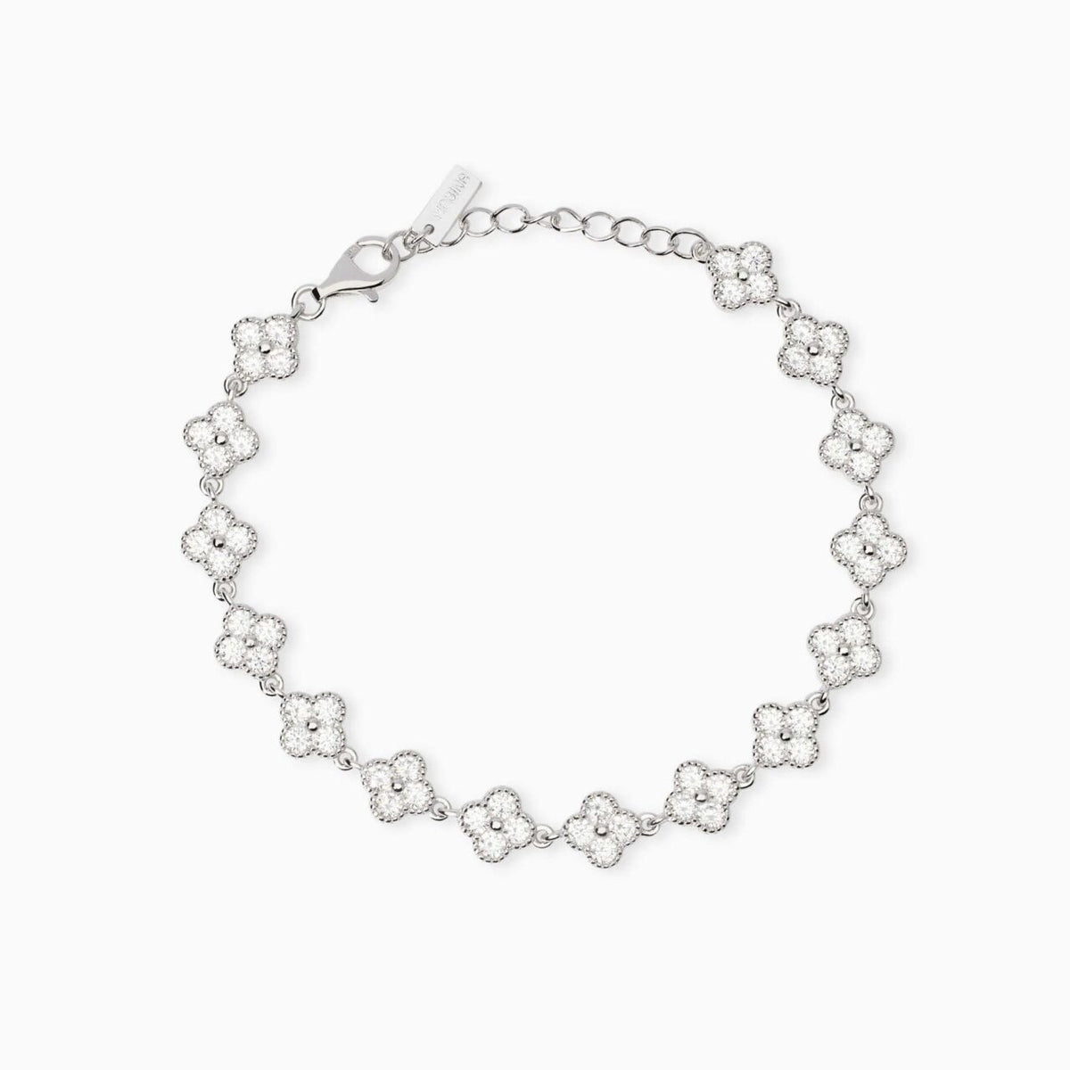 Bracciale Tennis a Fiore Mabina in Argento e Zirconi
