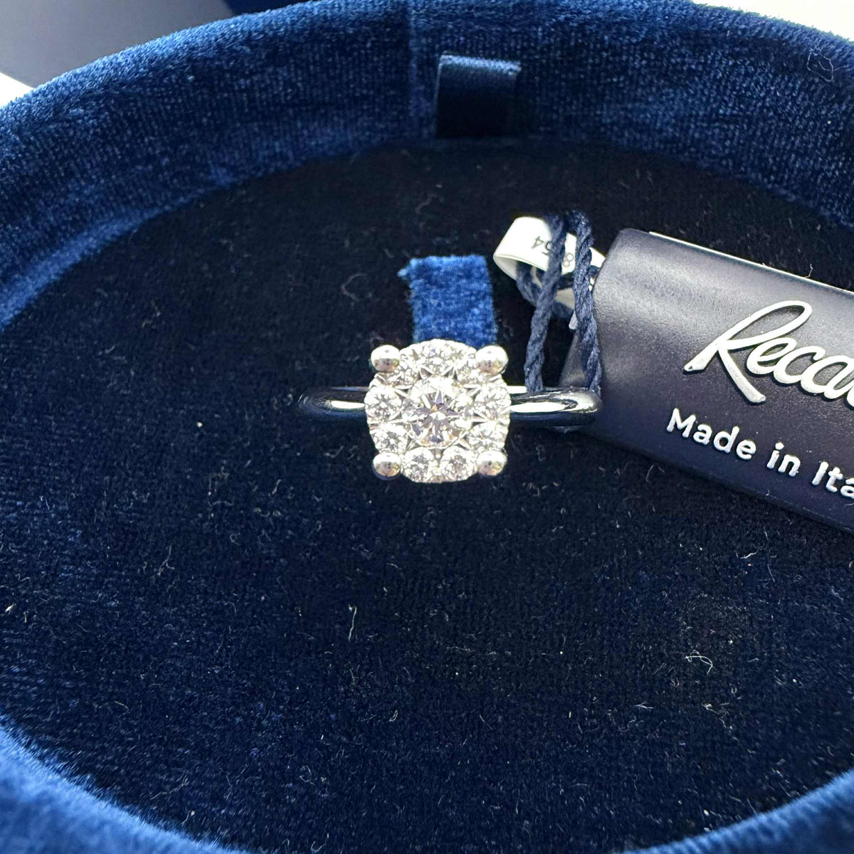 Anello Donna solitario Recarlo Nodo D'amore con Diamanti Ct. 0.39