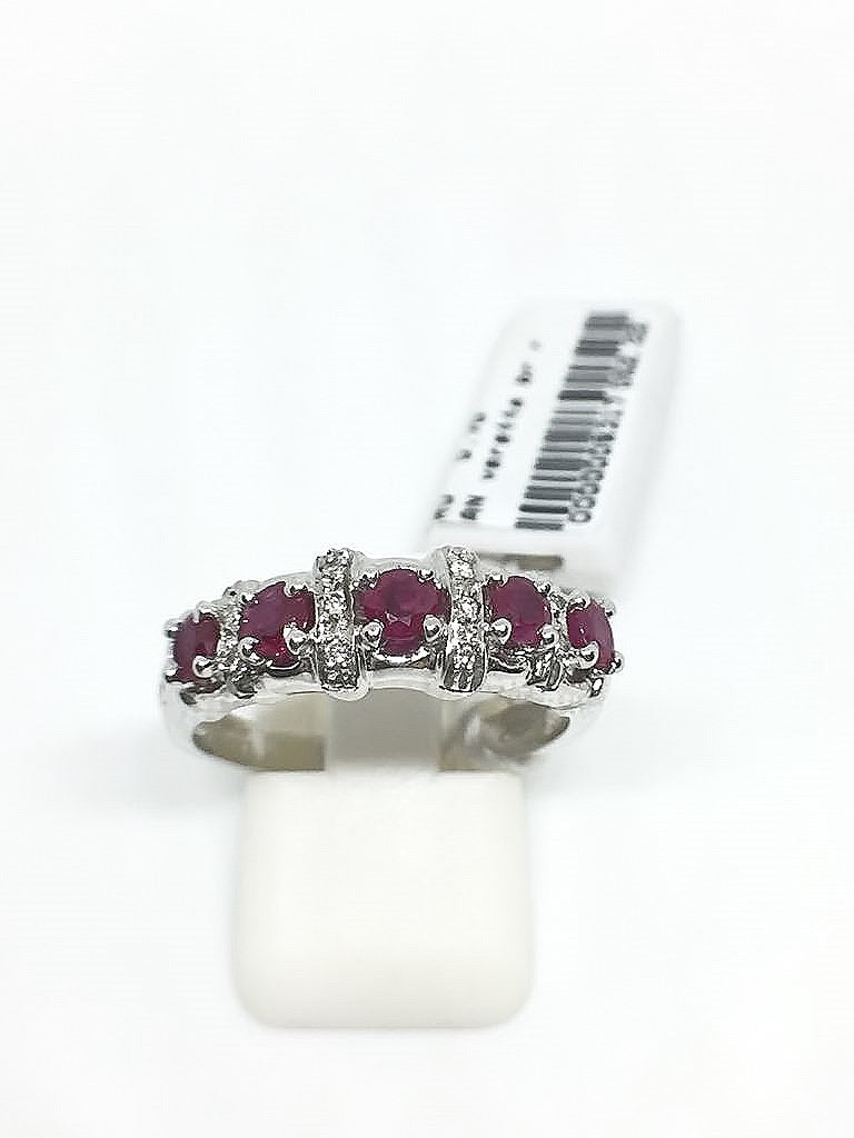 Anello donna con Rubini e Diamanti